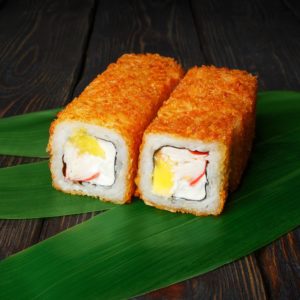 Жаренный с крабом